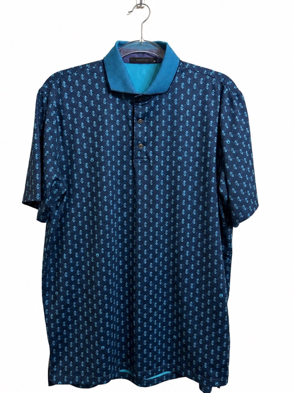 Greyson EUC Performance Golf Polo Blue Print